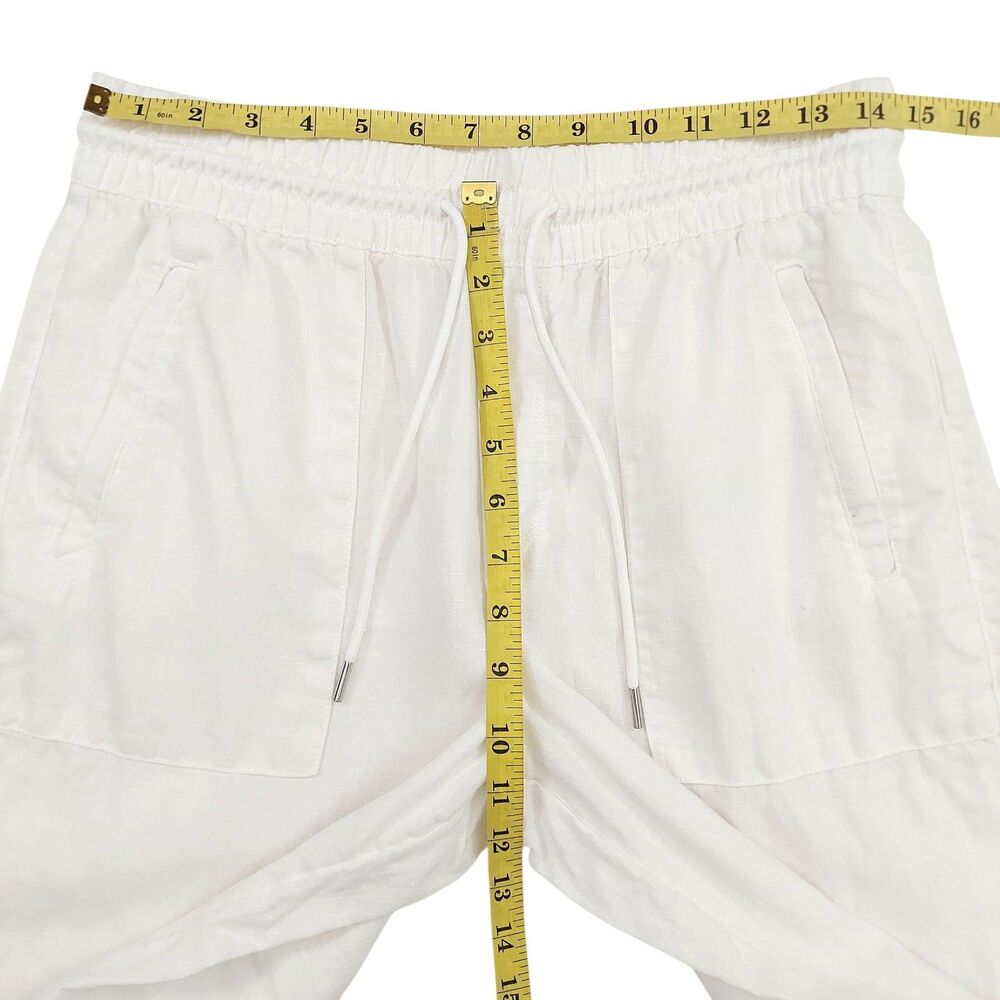 Athleta Linen Pants Womens Small White Wide Leg Casual Lounge Beach Resort - Picture 11 of 12